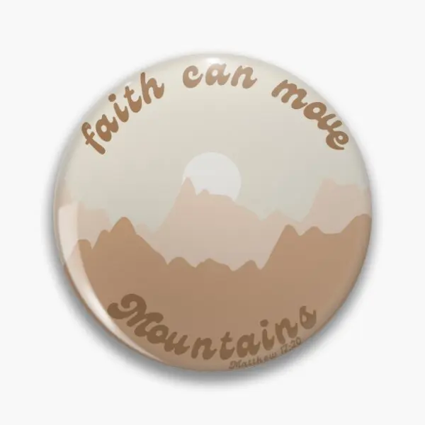 

Женская Металлическая Заколка-булавка с надписью «Faith Can Move Mountain»