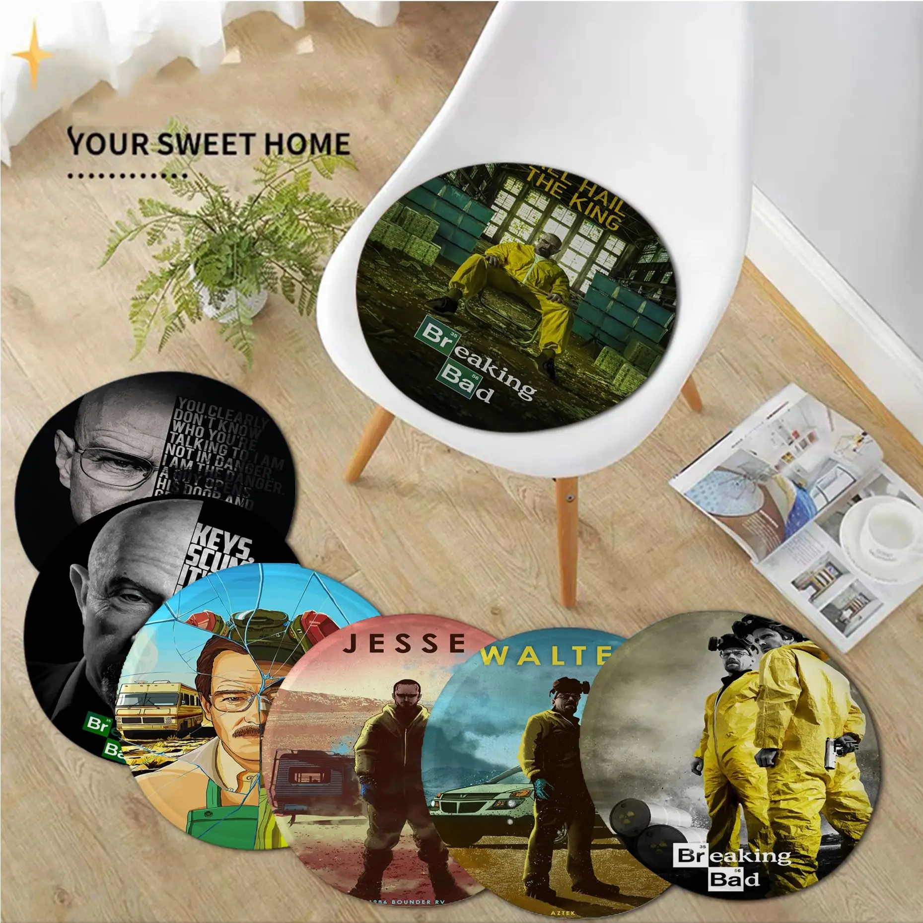 

Breaking Bad European Sofa Mat Dining Room Table Chair Cushions Unisex Fashion Anti-slip Sofa Decor Tatami