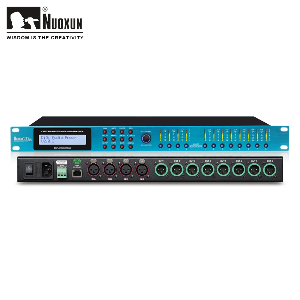 

Professional 4 input 8 output digital audio processor DSP speaker processor