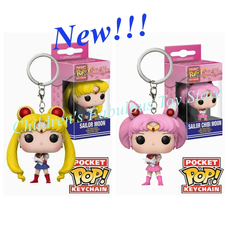FUNKO японское аниме Сейлор Мун Луна Чиби брелок луна виниловая экшн-фигурка Brinquedos