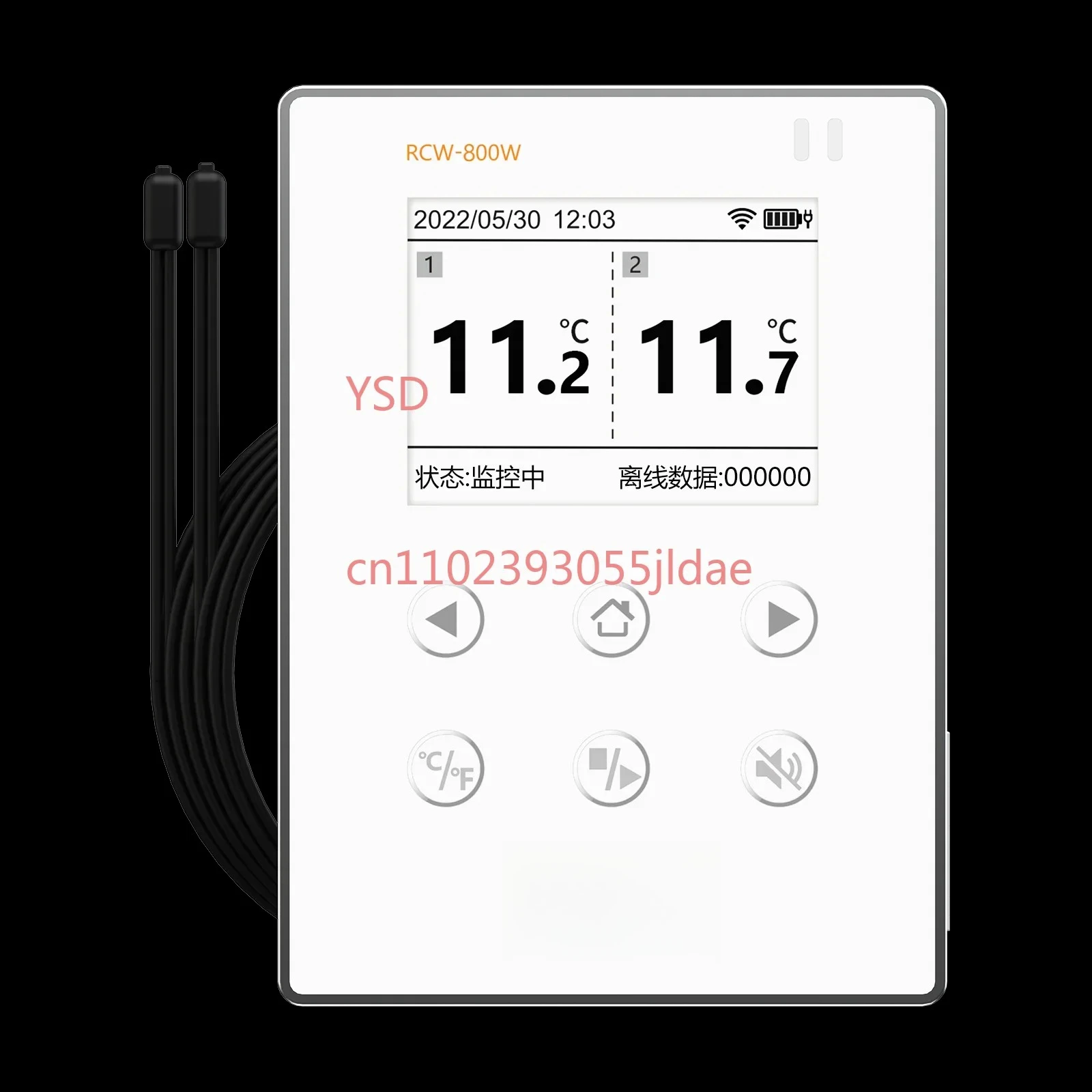 Фото Wi-Fi сигнализация температуры и влажности RCW-800W удаленный монитор для хранения склада в мастерской №5