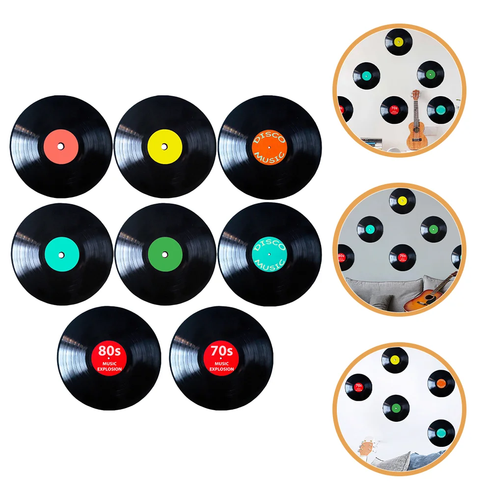 Music Notes Party Decorations Wall Stickers For Bedroom Coffee Bar Vinyl Record Living Deals Backdrop Country