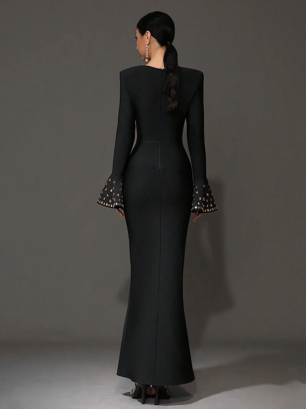 2024 элегантное женское легкое роскошное бандажное платье с бисером и