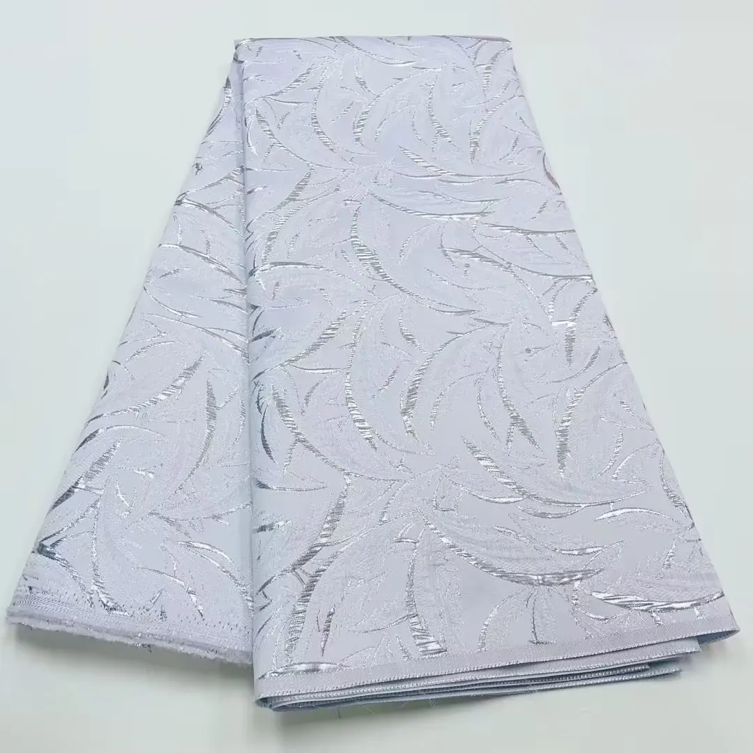 

French Jacquard Lace Fabric Soft Nigerian Brocade Lace Fabric Design African Gild Lace Fabric For Diy Party Dress 826