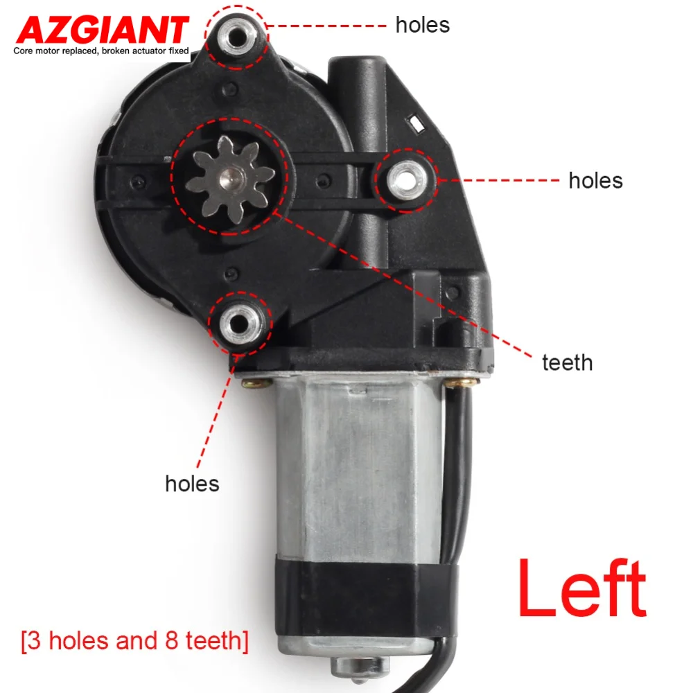 

Car window glass lifter motor window lift adjustment 12/24V 3 hole 8 teeth auto parts accessories