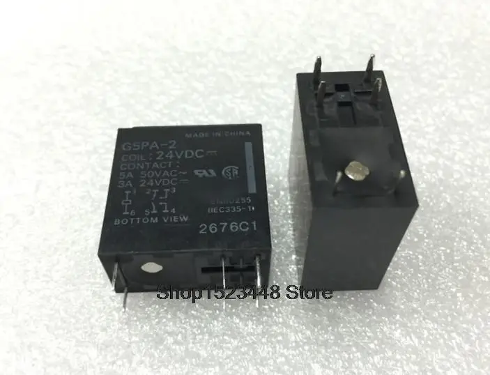 

Новинка 10 шт./лот G5PA-2-24VDC G5PA G5PA-2 24VDC реле 24V 5A 6pin