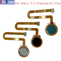 fingerprint sensor home button flex cable ribbon for nokia 6 2 7 2 power key touch sensor flex replacement parts