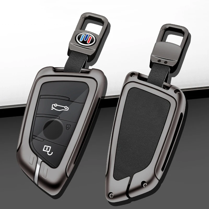 

Metal Leather Car Key Case Cover Shell For BMW X1 X3 X5 X6 X7 1 3 5 6 7 Series G30 G20 G32 G11 F20 Z4 F48 F39 F15 F16 G07 G01