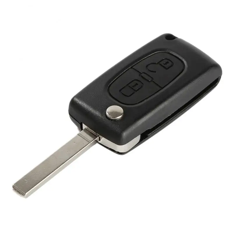 

Remote Key Fob Shell With Blade 2buttons For 407 408 307 308 107 207 HB1 Ignition System Car Key Folding/Flip Key Case