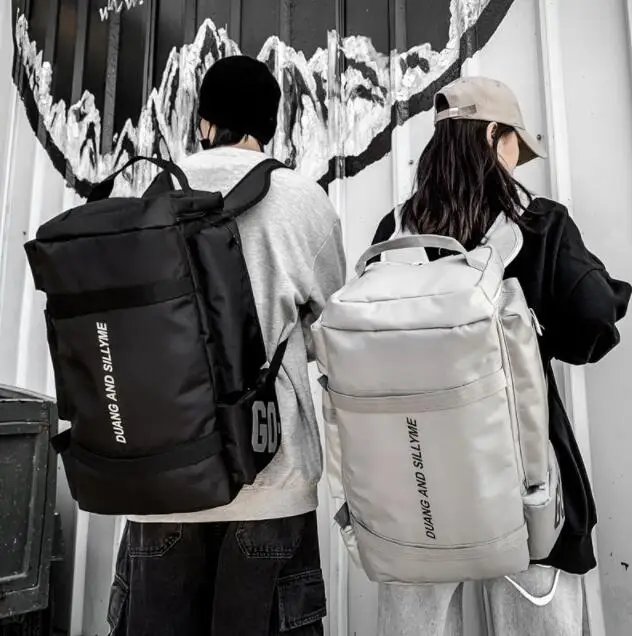 Trendy handsome college students simple ins tide cool simple backpack Korean version backpack ski backpack fashion