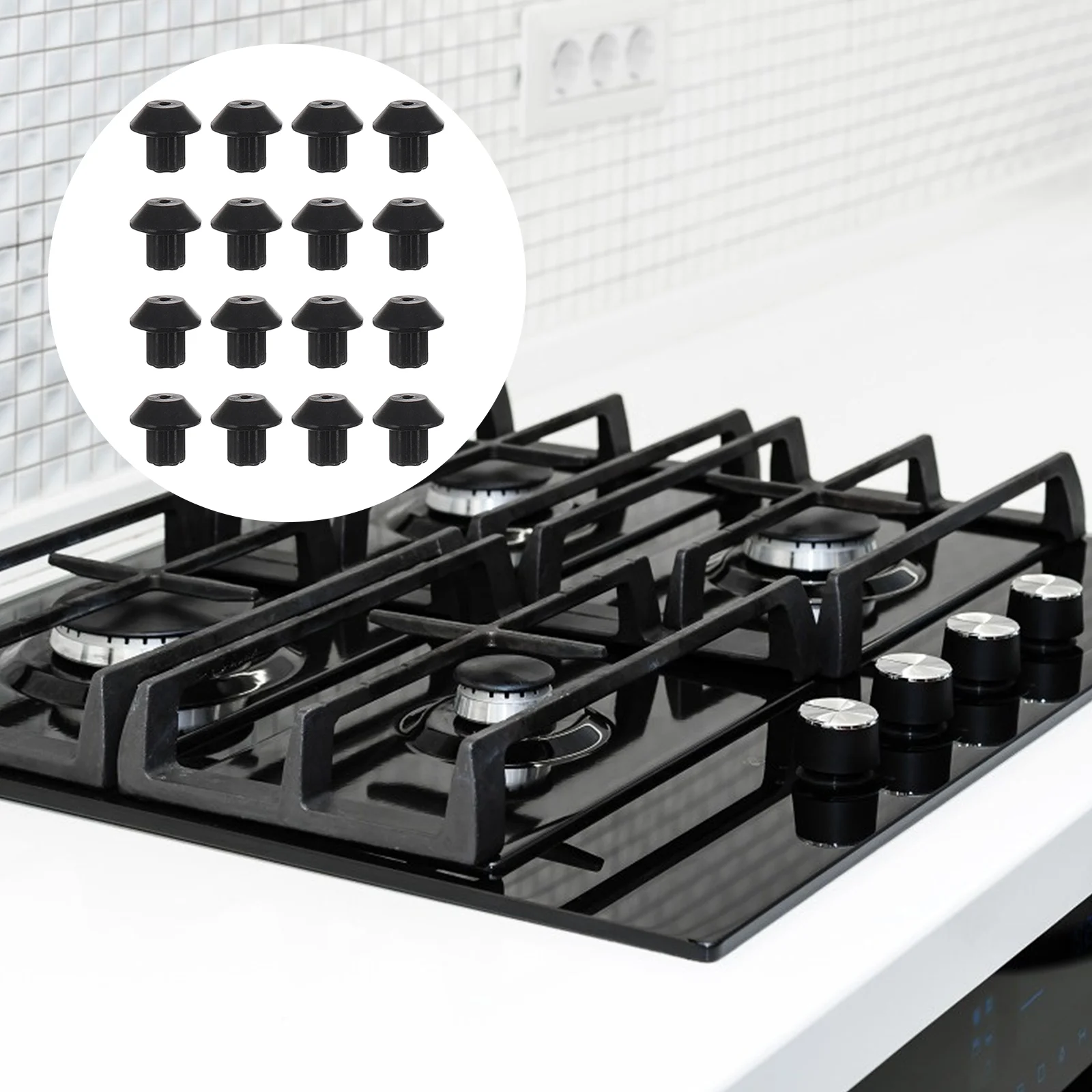 

Feet Range Rubber Stove Burner Grate Gas Foot Replacement Accessories Part