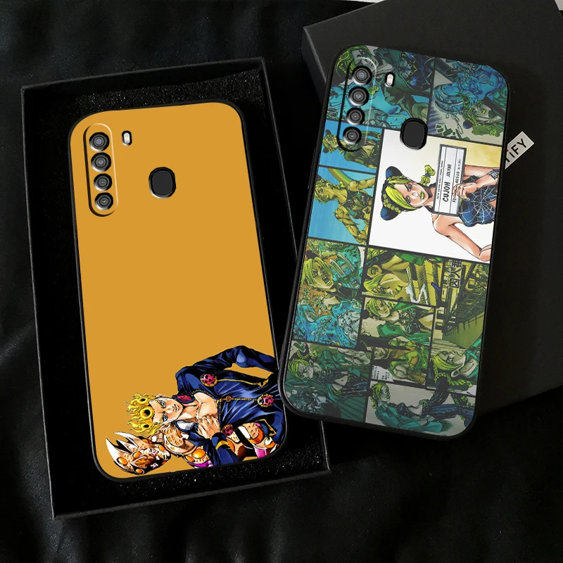 

Japan JoJo's Bizarre Adventure Anime Phone Case For Samsung Galaxy A01 A02 A10 A10S A20 A22 A31 4G 5G Silicone Cover Soft