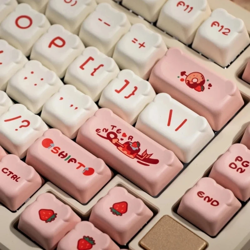122Keys Keycap OEM-профиль двухцветная инъекция PBT колпачок Dessert Bear для переключателей