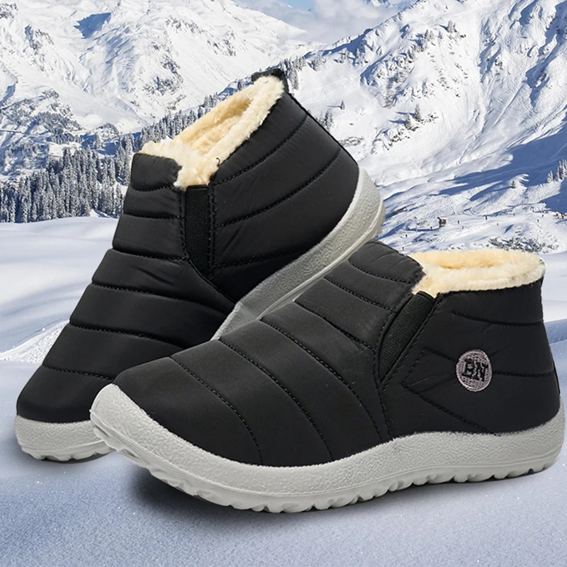 

Мужские ботинки, зимняя уличная мужская обувь, легкие мужские зимние кроссовки, плюшевая мужская обувь, водонепроницаемая Рабочая обувь