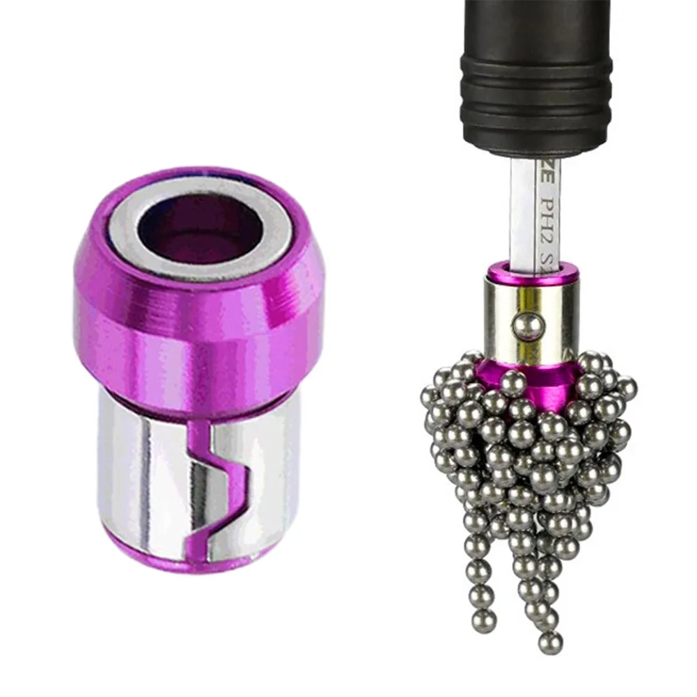 

1/5pcs Alloy Magnetic Screwdriver Bits Heads Magnetizer Magnetic Ring For 6.35mm For Hex Shank Screwdrivers Hand Tools Parts