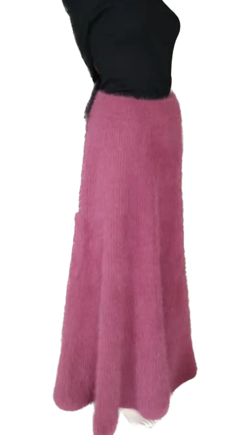 Настраиваемая длинная собольная однотонная трикотажная распашная пушистая