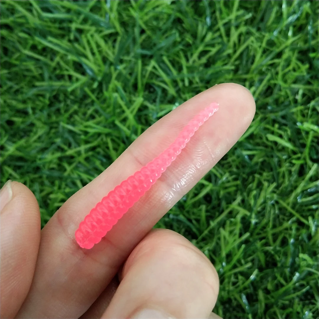 30 шт. 3 5 см 0 г мини-океанская рок-рыбалка мягкие приманки червячные искусственные