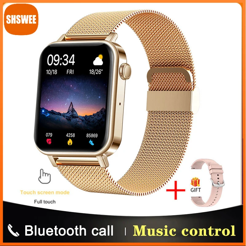 

Women Smart Watch for Men Fashion Watches Bluetooth Call Sports Multifunction Heart Rate Monitoring Ladies 2022 Smartwatch Clock