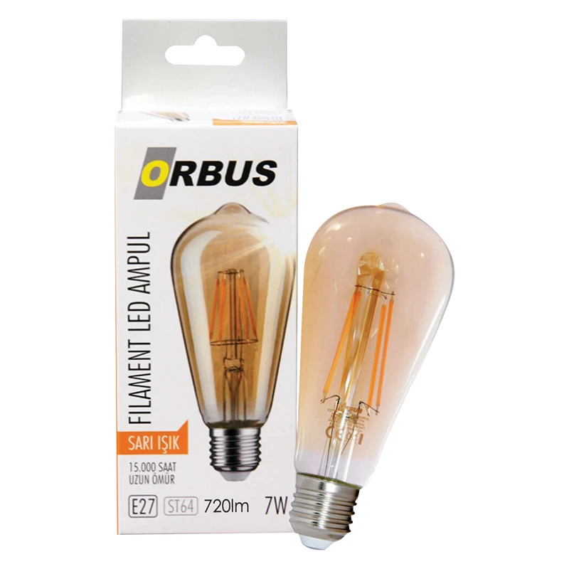 

ORBUS FILAMENT BULB 7 WATT E27 720 lumen AMBER LED BULB table lamp night reading camping lamp USB LED light lighting home decor