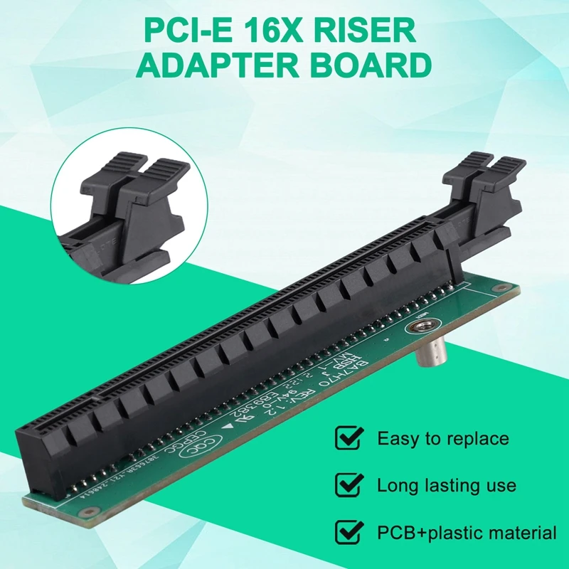 Адаптер-карта PCI-E 16X для графических процессоров серий Tiny5 P330, M920Q, M720Q, M920X, 01AJ940, PCIE16 Riser Card-A07G (art.: 3920dad617fa6) - 3920dad617fa6