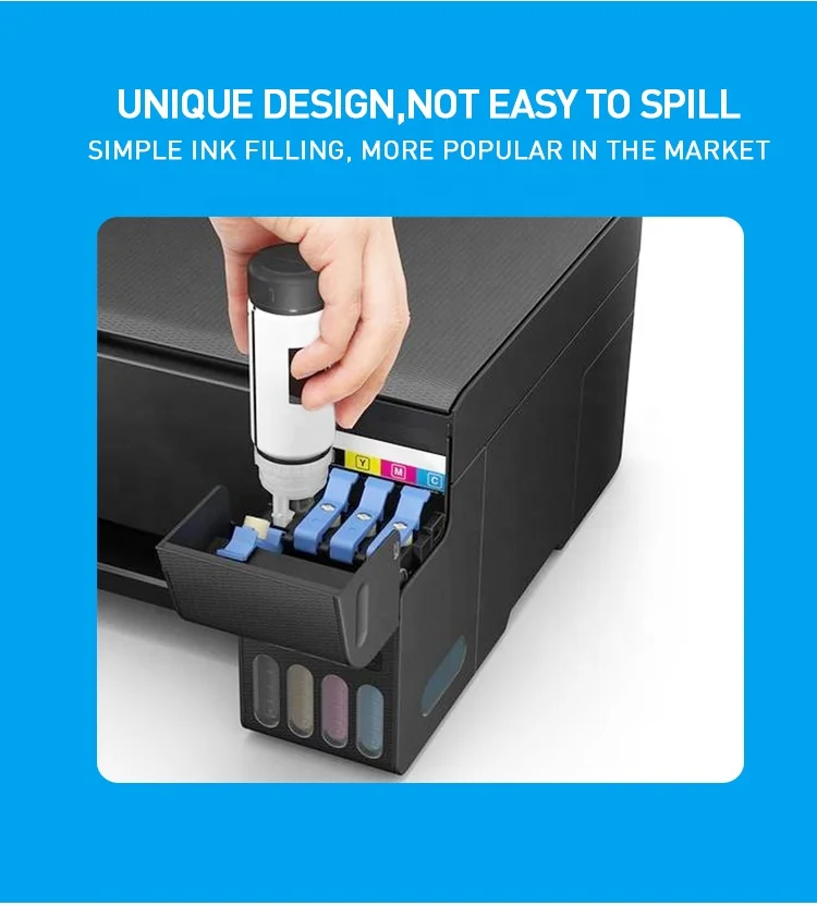 Tatrix 008 Premium Color Compatible Bulk Water Based Bottle Refill Ink for Epson Ecotank L6570 L15150 L15160 L6580 L6570 Printer images - 6