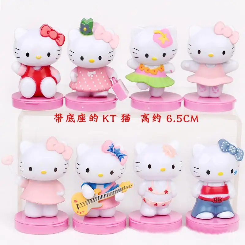 

Hello Kitty 8 pink doll cake decorated children's toy height 6.5cm