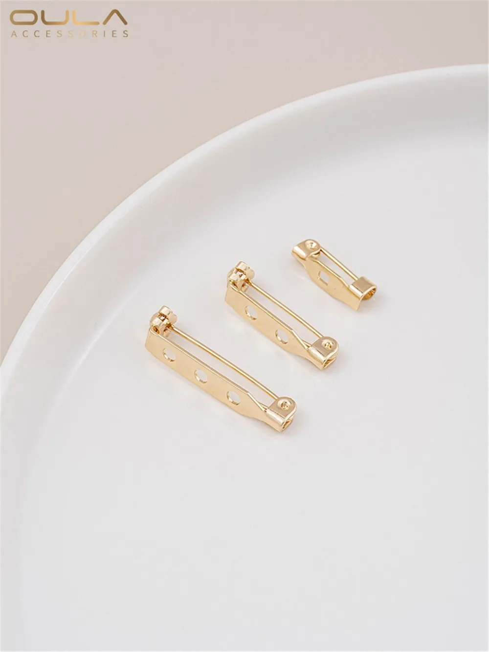 14-каратное золото безопасная вращающаяся булавка сделай сам основа для броши