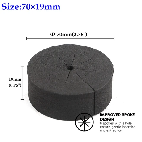 Paniers de système hydroponique 48/70mm, 15 pièces, mousse EVA, éponge de plantation, jardin, culture hors sol, colliers de Clone, fixateur de racines