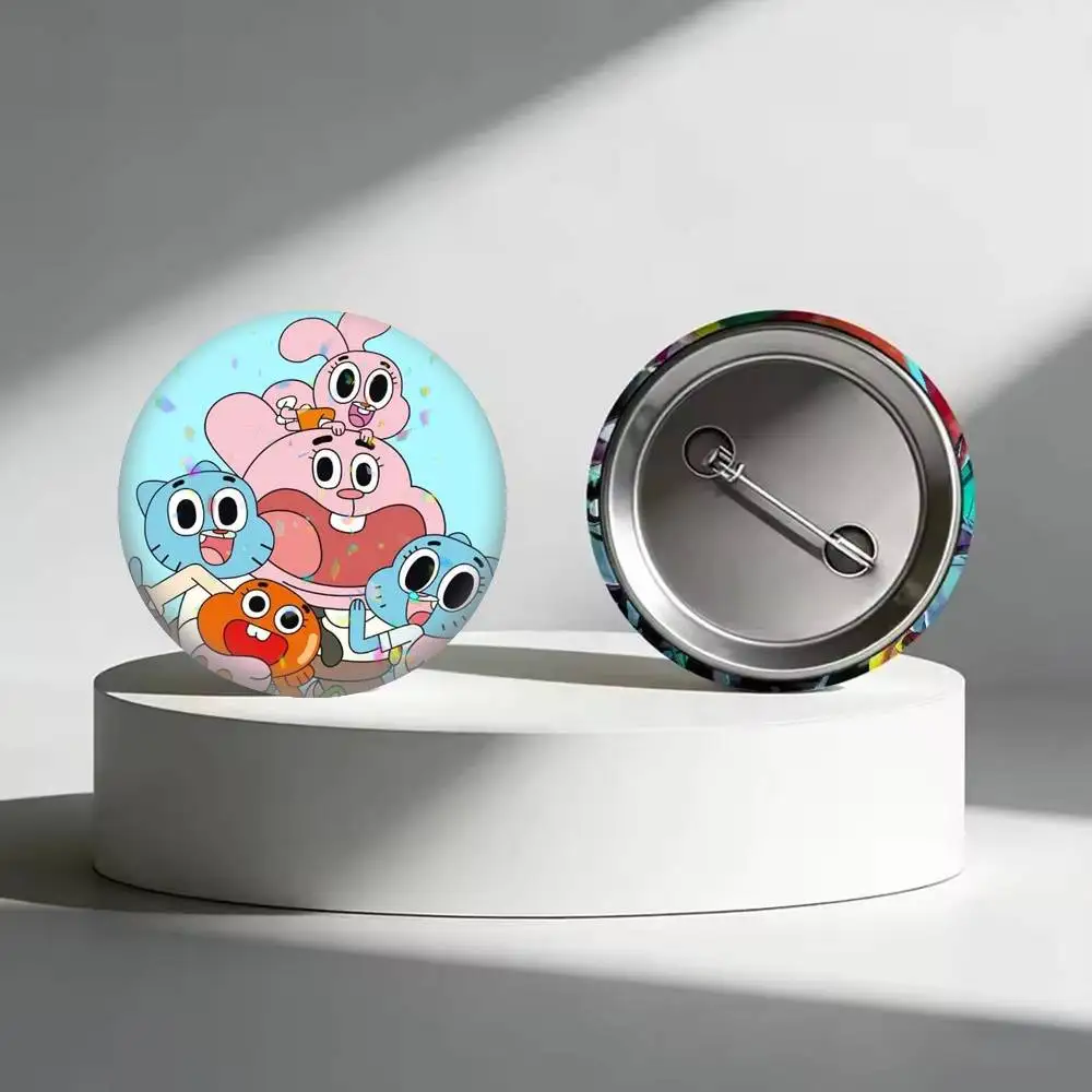 Фото Броши и значки TAWOG Gumball Watterson 25 мм, 32 мм, 44 мм, 58 мм, 75 мм для аксессуаров и подарков №4