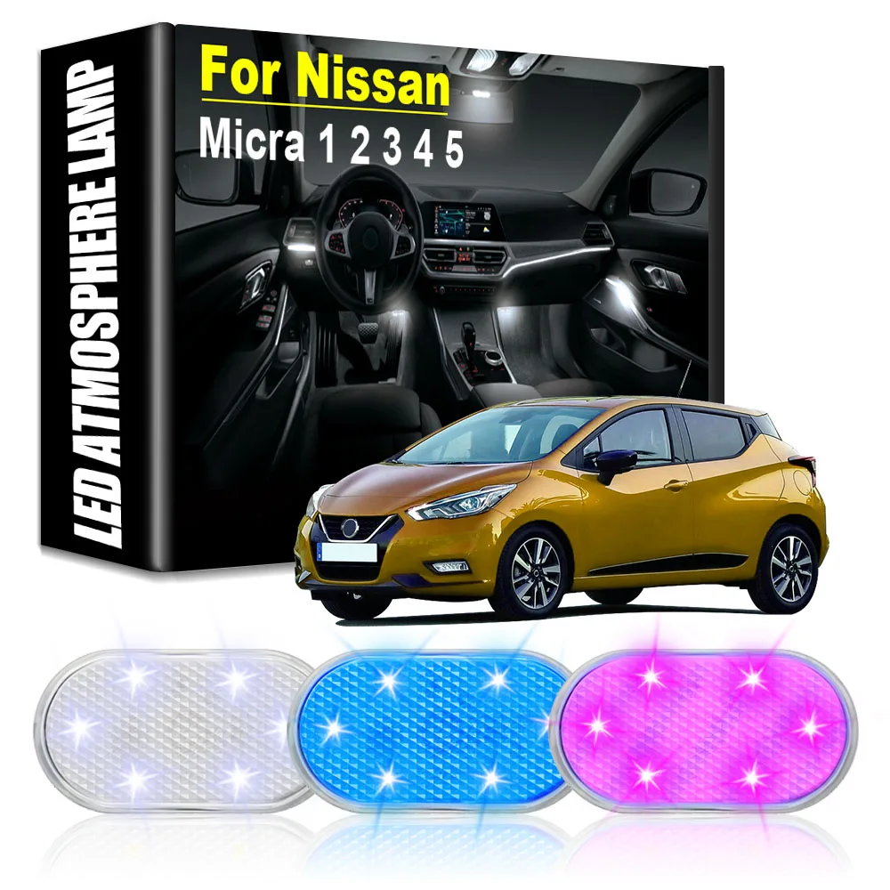 

Car LED Atmosphere Light Reading Light Touch Led Lamps Car Interior Lights Auto Goods Car Accessories for Nissan Micra 1 2 3 4 5