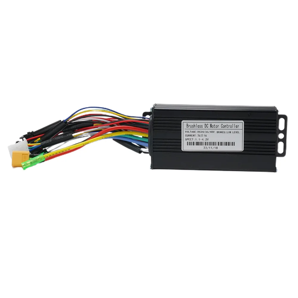 

Brushless Controller Controller Electric Bicycle Aluminum + Plastic Black Three Mode 124*62*38 For Electric Scooter