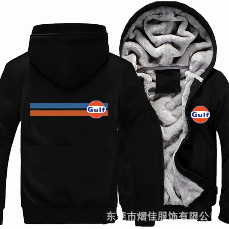 

2022 winter printed GOLF car logo thickened coat casual men zipper men plush coat