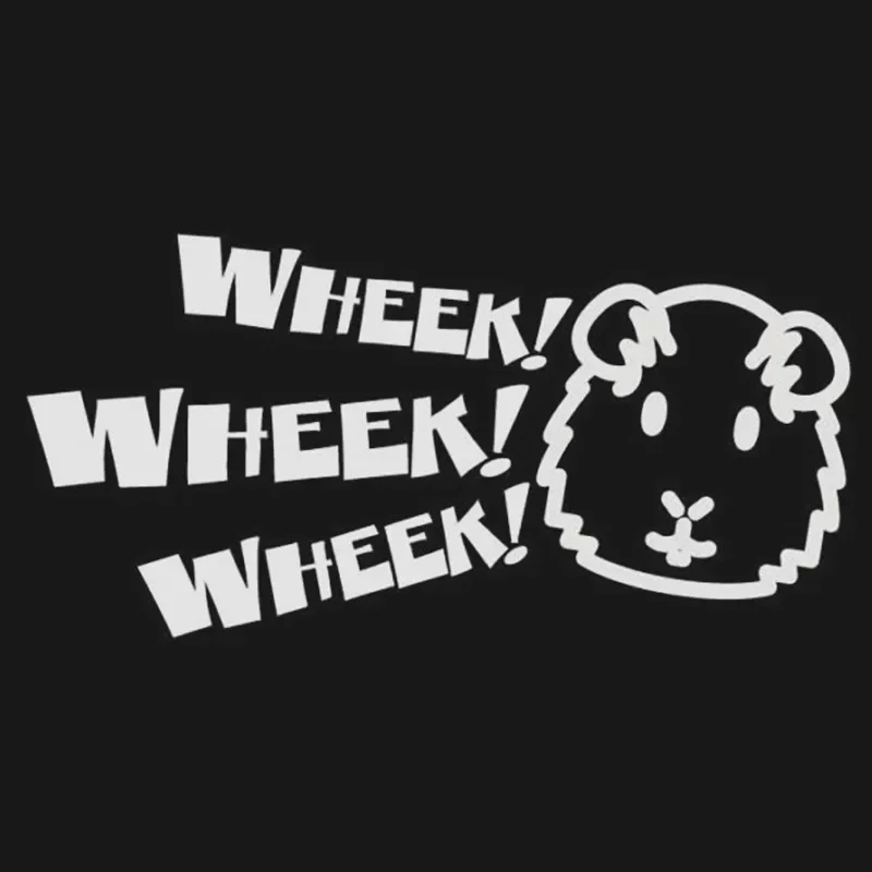 Мультяшная наклейка на автомобиль с морской свинкой милая Wheek поросенок