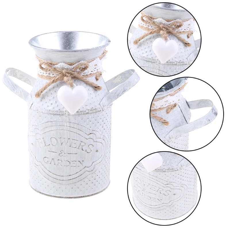 Кофейник в форме цветочного горшка кувшин для молока ваза винтажный примитивный