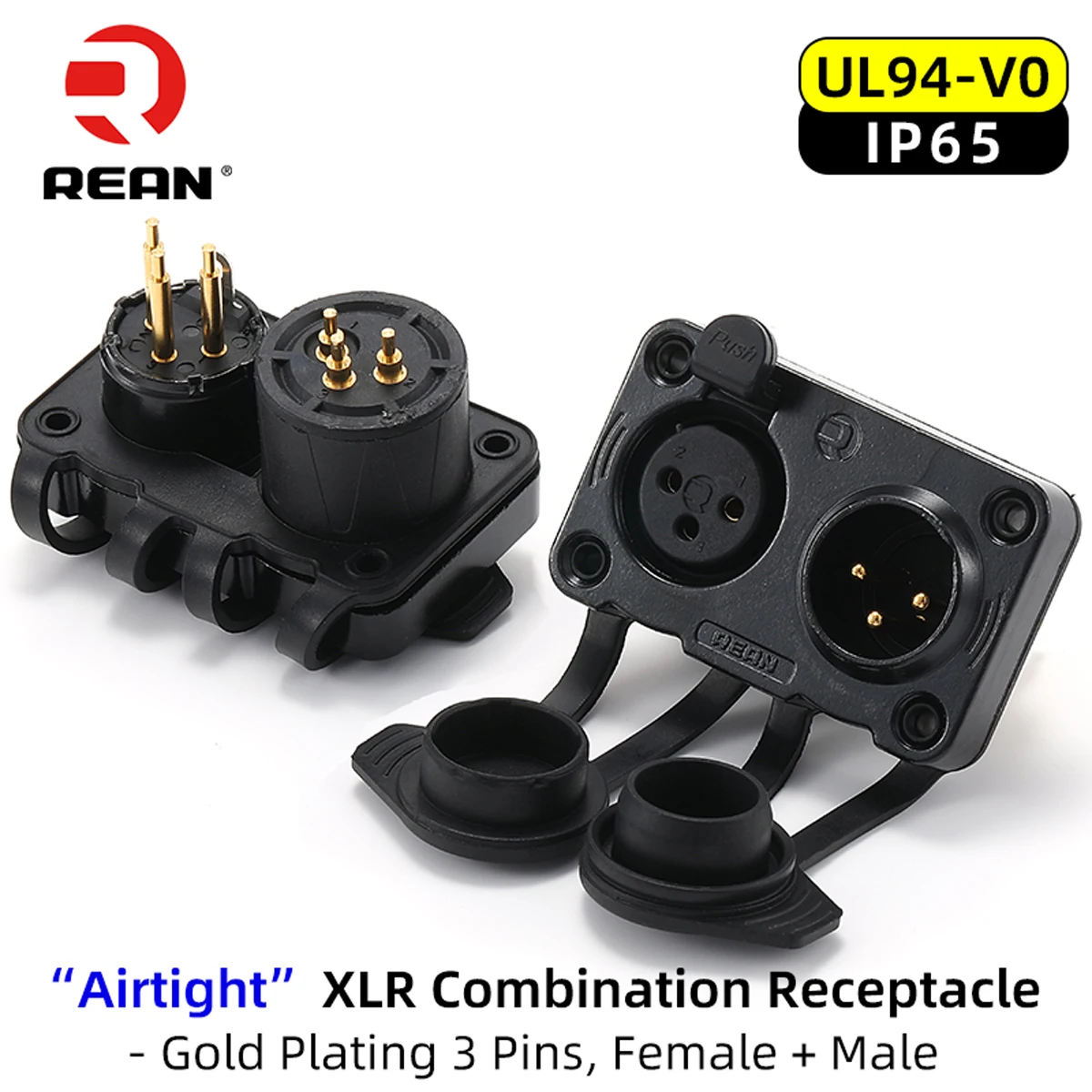 Оригинальный герметичный наружный 3-контактный разъем Neutrik's REAN XLR