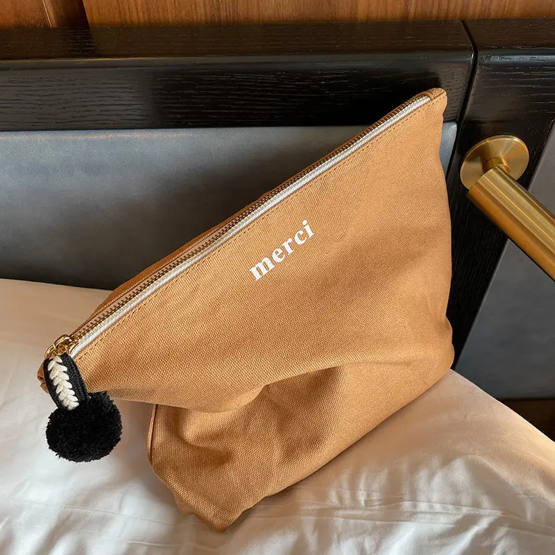 Canvas Cosmetic Bag Women Retro Makeup Storage Necesserie Organizer Travel Toiletry Bags Cute Pencil Case |