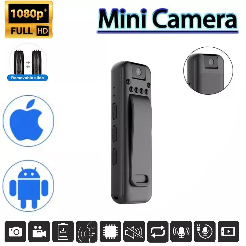 Mini Body Camera Micro Spia Cam Vigilancia Bodys Camaras DVR Action Small Video Recorder Tiny Hiden Seguranca Oculta Camcorder