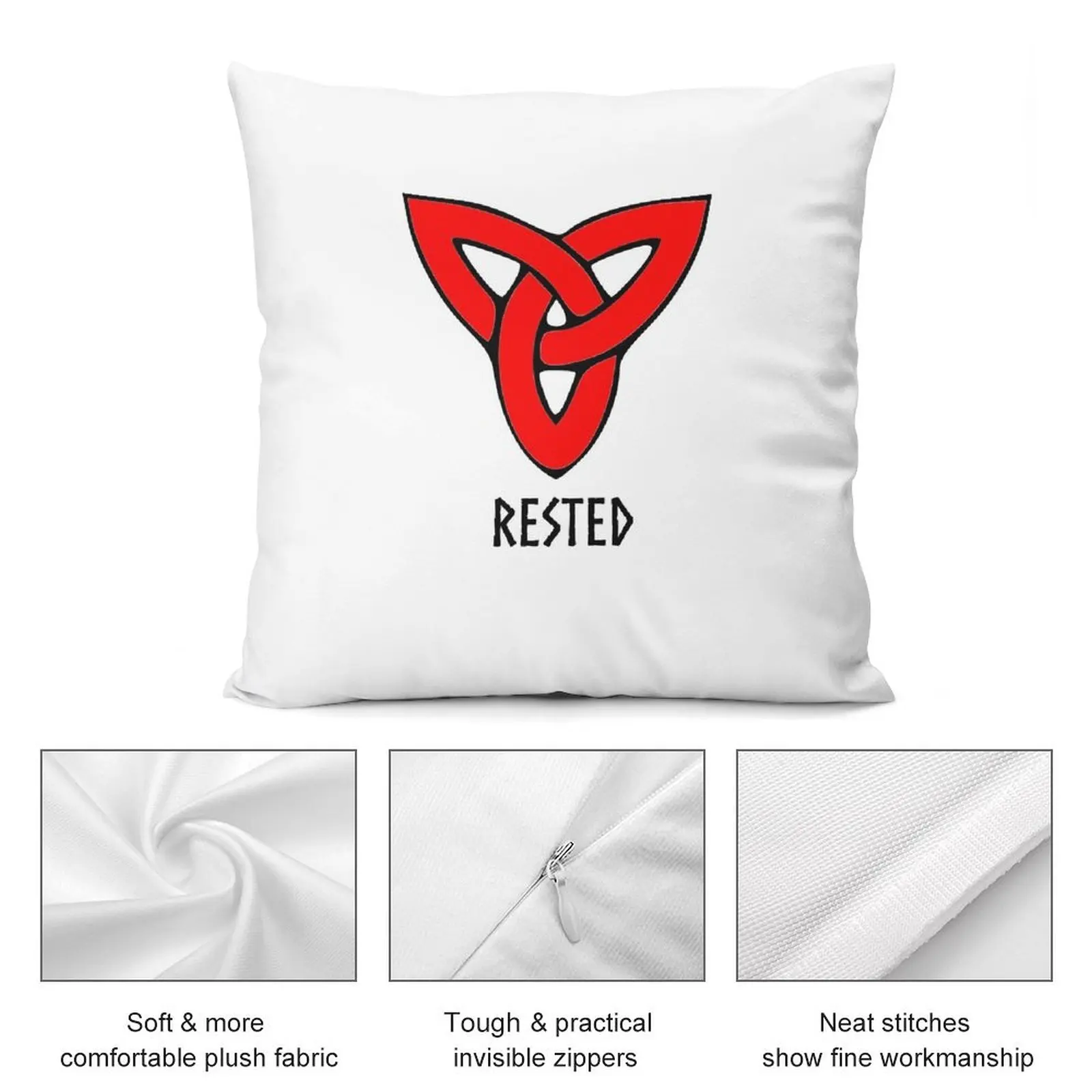 Декоративные подушки для диванных подушек (черный шрифт)