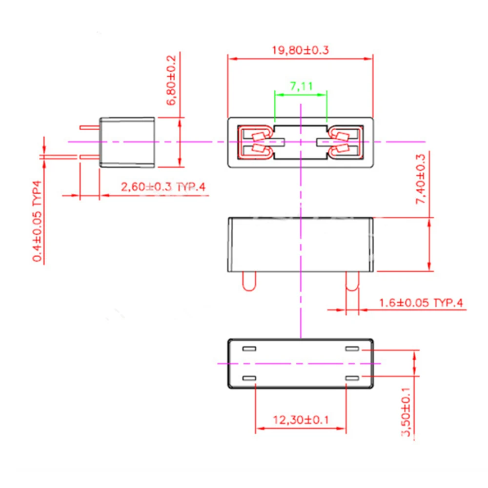 10 шт. универсальный автомобильный держатель предохранителя |