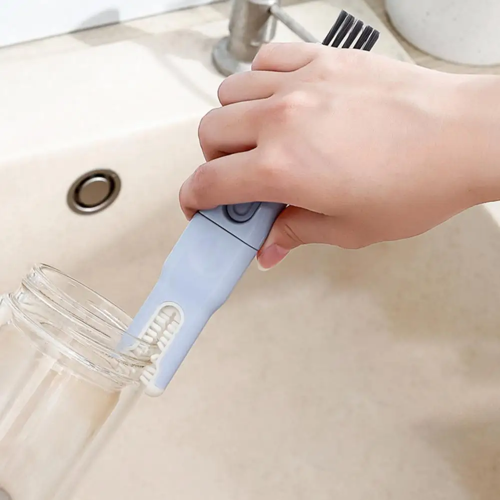 

Удобная в использовании щетка для чашек, быстро вращающаяся щетка для чашек на 360 градусов, эффективный набор U-образных щеток 3-в-1 для мягкого пятен для разных