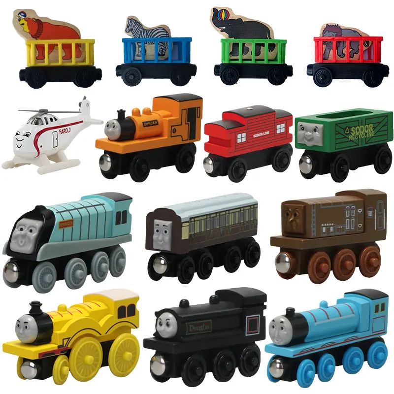 Карманная игрушка деревянные поезда Томаса и их друзья модель игрушки Molley Gold Diesel