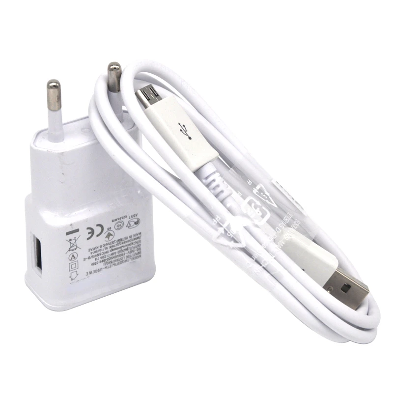 

Charger for Samsung EU Charging Adapter Micro usb cable for Galaxy A6 Note 4 5 J2 Prime J3 J5 2017 J7 S6 S7 edge A3 A5 A7