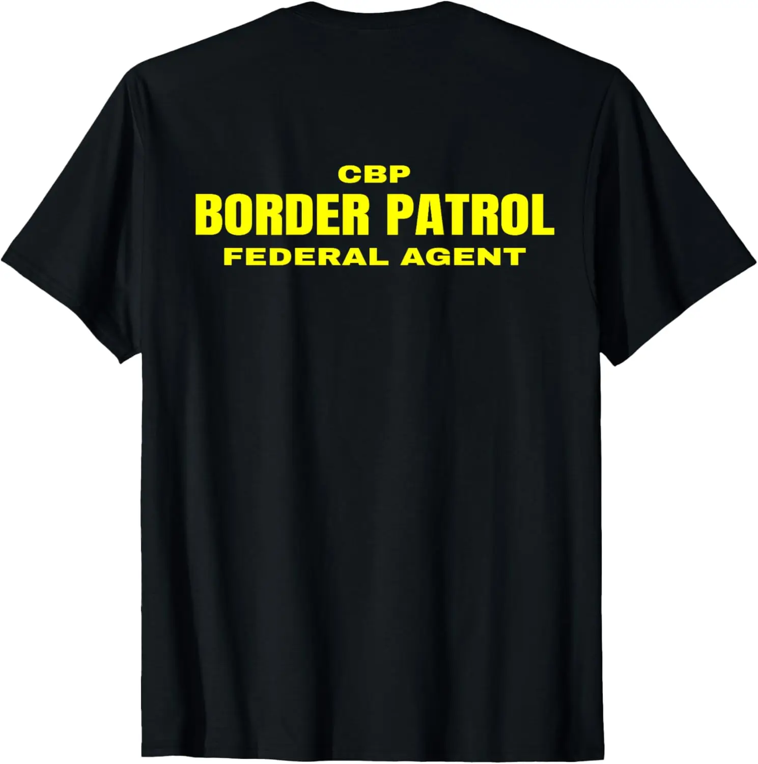 Футболка с обратным и задним принтом CBP бордюрного патруля униформа федерального