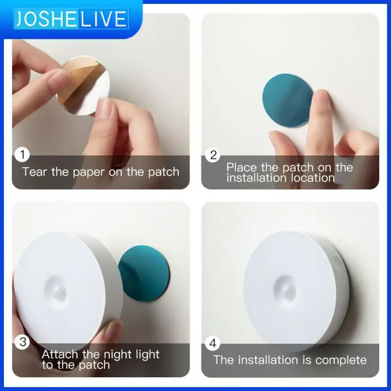 

Motion Sensor Usb Rechargeable Wall Lamp Led Night Light Intelligent Home Bedroom Cabinet Light Energy-saving