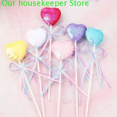 

1pc Heart Shape Happy Birthday Cake Topper Love Cake Topper for Birthday Cupcake Flag Baby Shower Party wedding decoration