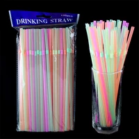 raibow plastic straws 21cm long flexible plastic disposable drinking straws for party wedding party event pajitas plastic