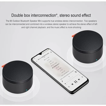 Xiaomi Portable Bluetooth 5.0 Speaker Stereo Bass Mini Wireless Music Speaker Outdoor IP67 Dustproof Waterproof Bulit-in 2000mAh 6