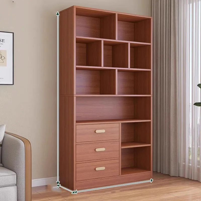 Luxucy простая организация и хранение комнат книжный шкаф из ротанга Книжная