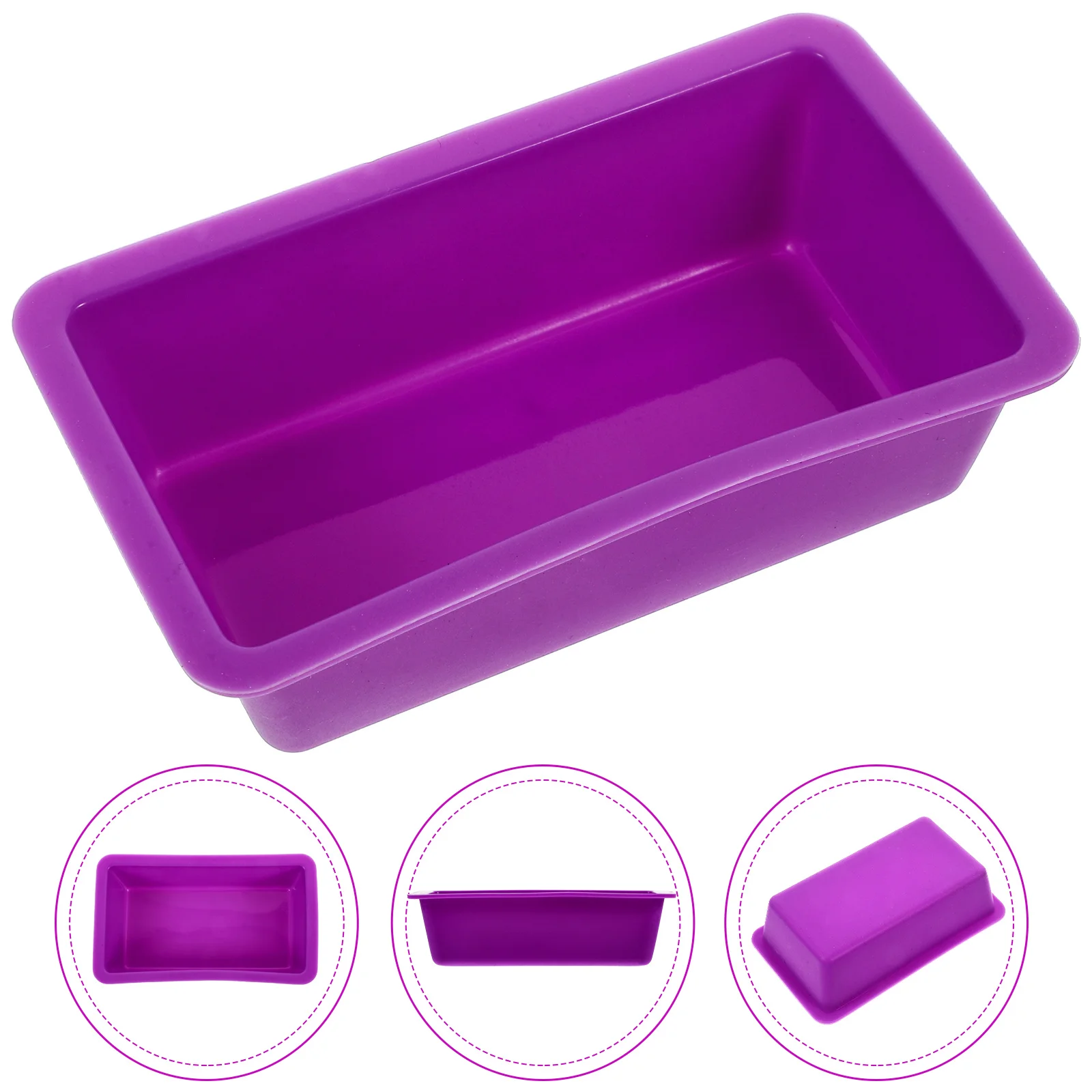 

Silicone Bread Pan Baking Loaf Mold Molds Cake Toast Mould Pans Nonstick Bakeware Moulds Tin Square Mini Box Meatloaf Banana