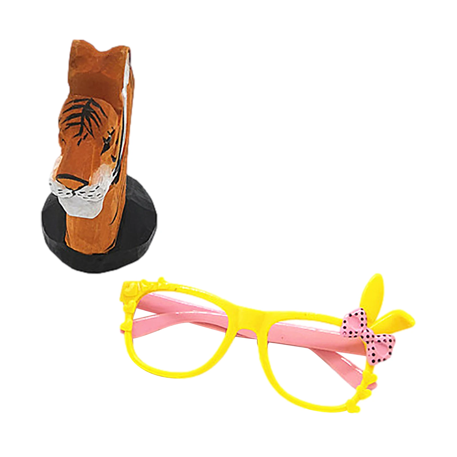 

Animal Glasses Rack Hand Carve Wooden Eyeglasses Spectacle Sunglasses Holder Stand Tiger Eyeglass Storage Rack Eye Glasses Shelf
